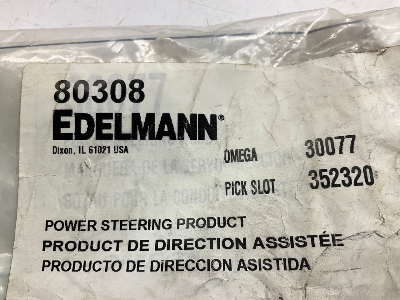 Edelmann 80308 Power Steering Pressure Hose