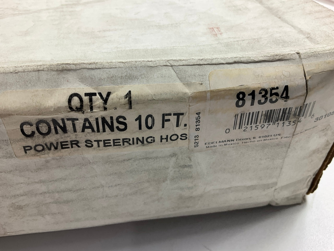 10 Feet - Edelmann 81354 Power Steering Hose 1/2'' ID