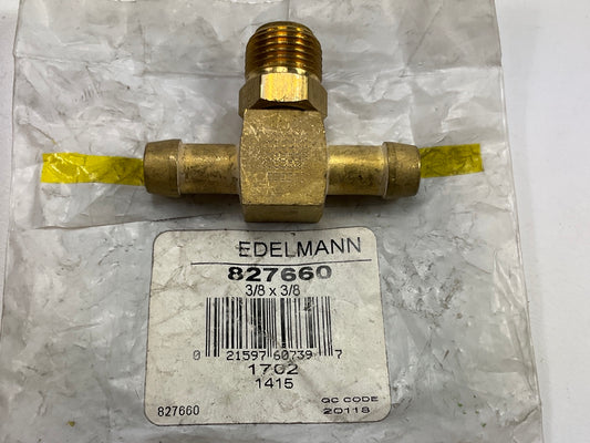 Edelmann 827660 Clamp Style Male Tee Fitting, 3/8'' Inverted Flare X 3/8'' Hose