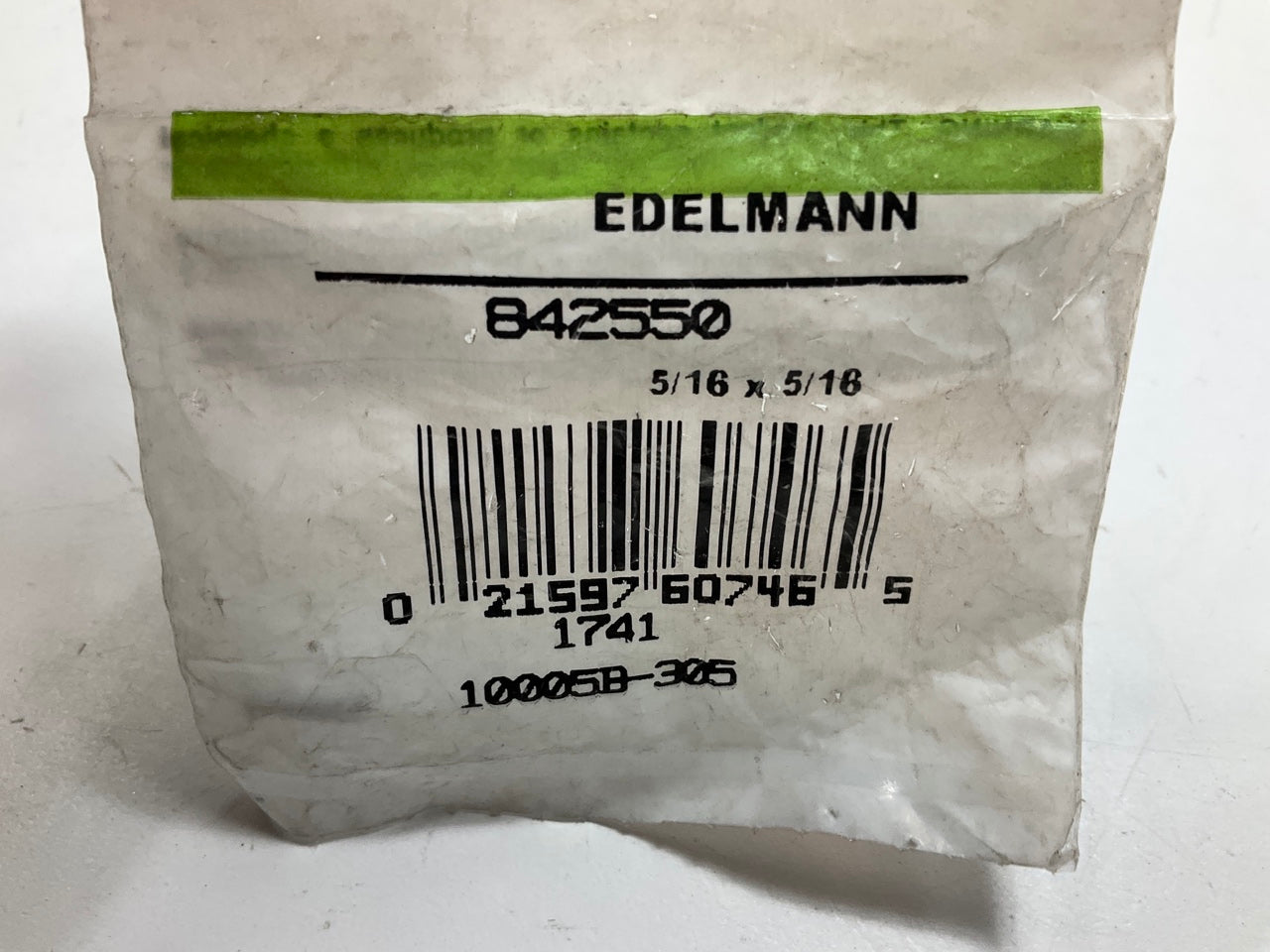 Edelmann 842550 Clamp Style Rigid Male Hose Fitting - 5/16'' Tube X 5/16'' Hose