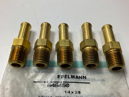 (5) Edelmann 846460 Clamp-style Rigid Male Fitting 1/4'' Pipe Thread X 3/8 Hose