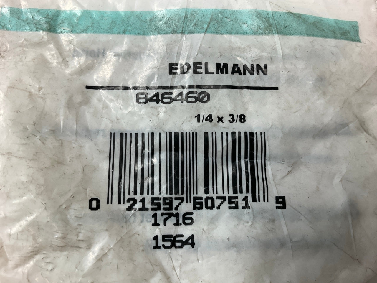 (5) Edelmann 846460 Clamp-style Rigid Male Fitting 1/4'' Pipe Thread X 3/8 Hose