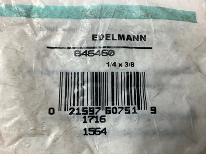 (5) Edelmann 846460 Clamp-style Rigid Male Fitting 1/4'' Pipe Thread X 3/8 Hose