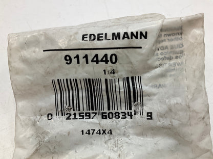 (5) Edelmann 911440 Nylon 1/4'' Air Brake Tube Brass Fitting, Bulkhead Union