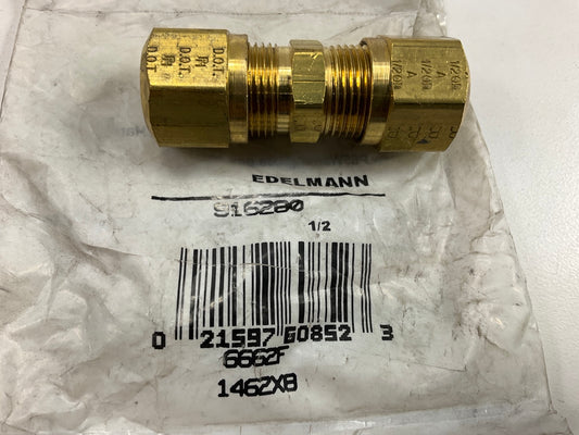 Edelmann 916280 Nylon Air Brake Union Fitting 1/2'' Tube Size REF SAE 100101B