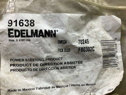 Edelmann 91638 Power Steering Pressure Hose