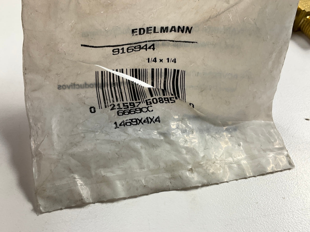 Edelmann 916944 Nylon Air Brake Male Elbow Fitting 1/4'' Tube X 1/4'' Pipe