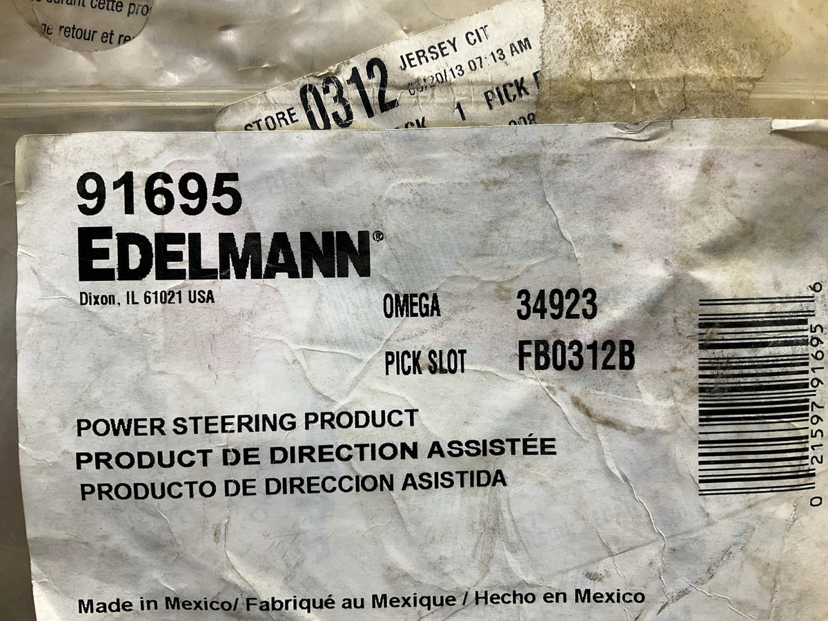 Edelmann 91695 Power Steering Pressure Hose - Comes As Shown