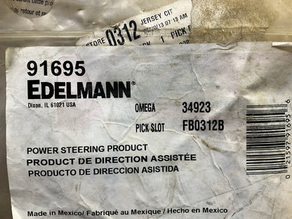 Edelmann 91695 Power Steering Pressure Hose - Comes As Shown