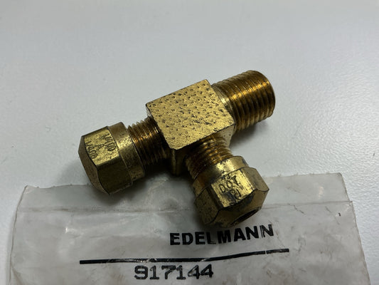Edelmann 917144 Air Brake Fitting For Nylon Tubing 1/4'' X 1/4'' Thread