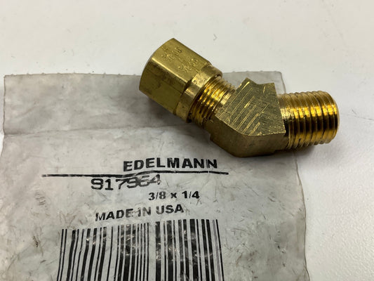 Edelmann 917964 Air Brake Nylon Tube Fitting, 45 Elbow, 3/8'' Tube X 1/4'' NPT