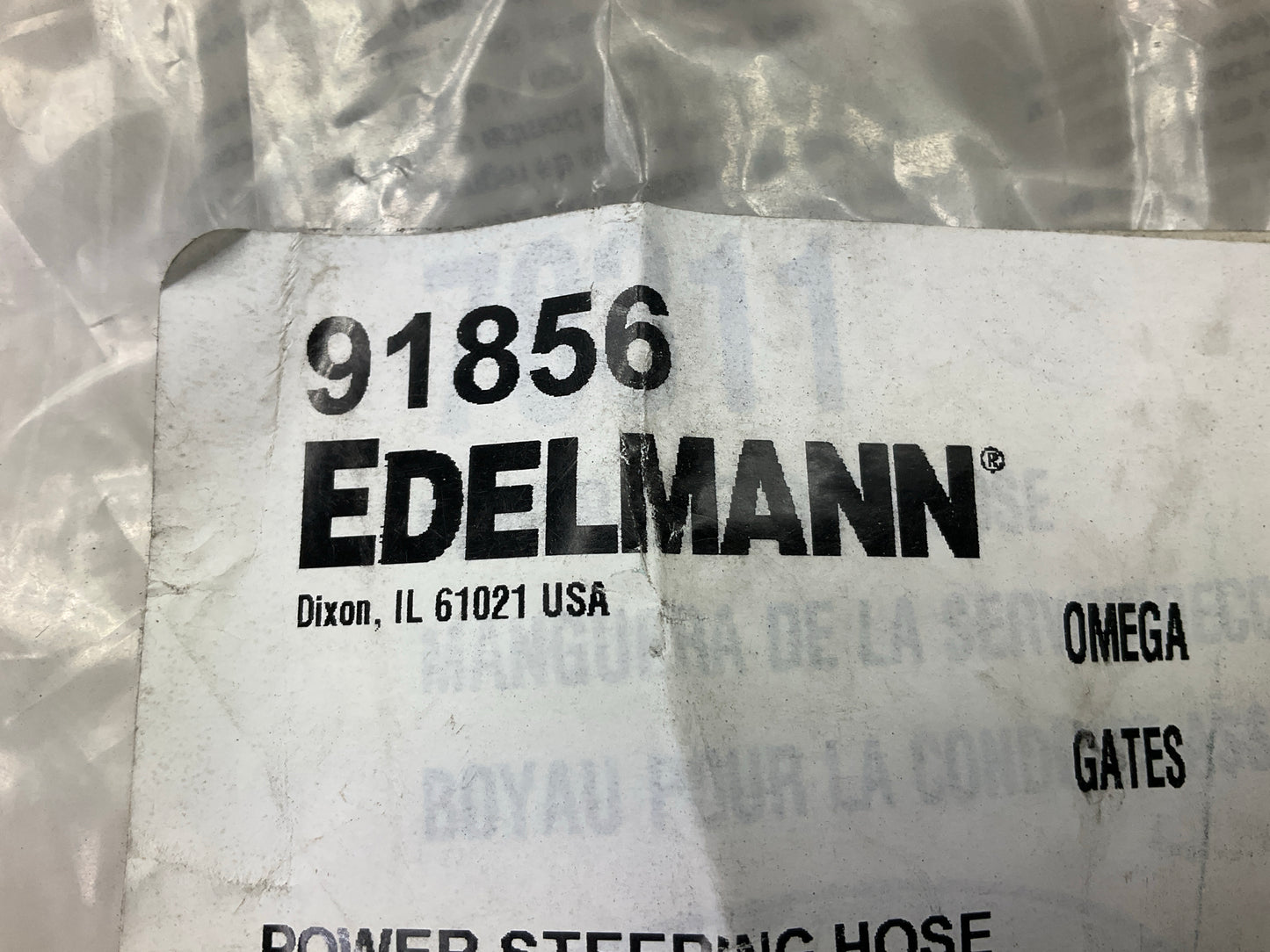 Edelmann 91856 Power Steering Pressure Line Hose