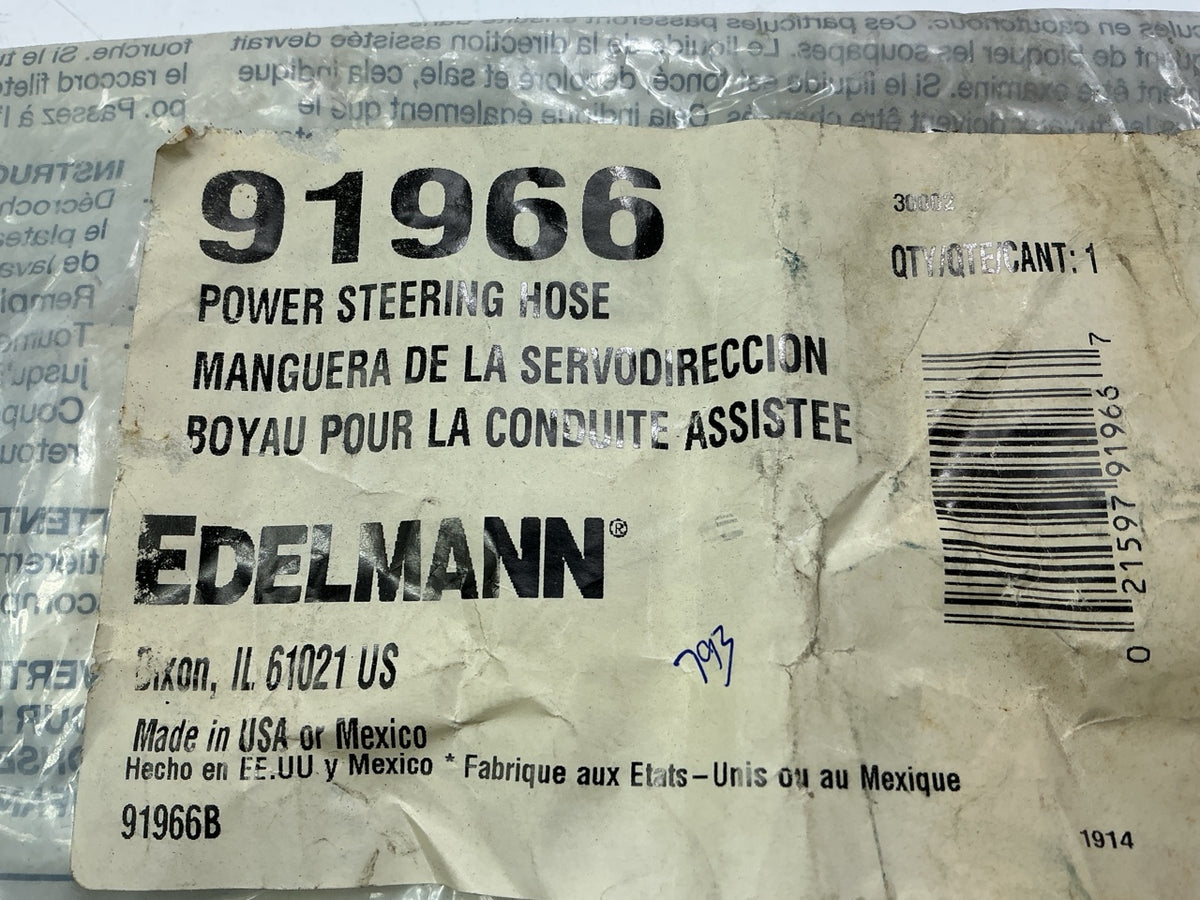 Edelmann 91966 Power Steering Pressure Line Hose