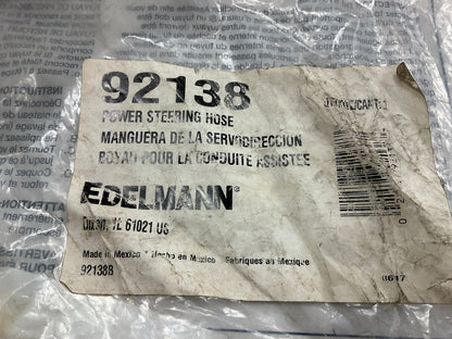 Edelmann 92138 Power Steering Hose For 2001-2006 Kia Optima
