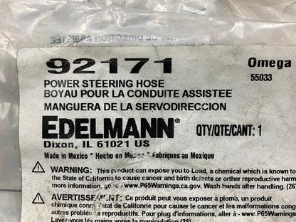 Edelmann 92171 Power Steering Pressure Line Hose - 93-94 Camry V6, 93-96 ES300