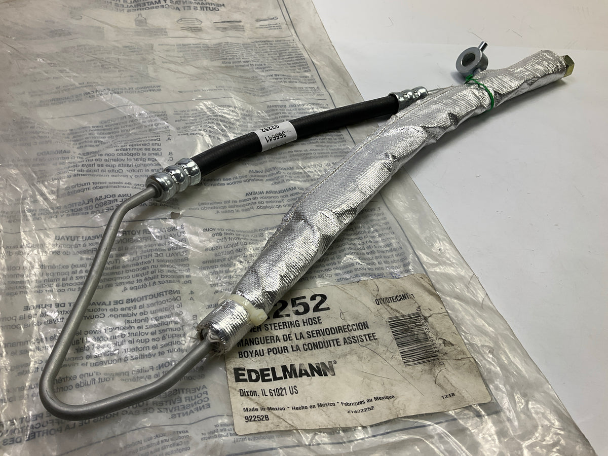 Edelmann 92252 Power Steering Pressure Line Hose