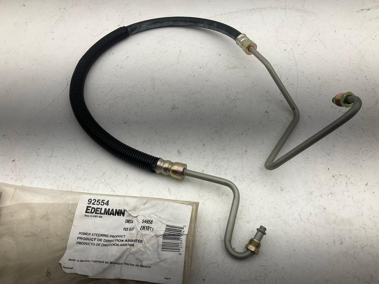 Edelmann 92554 Power Steering  Pressure Line Hose