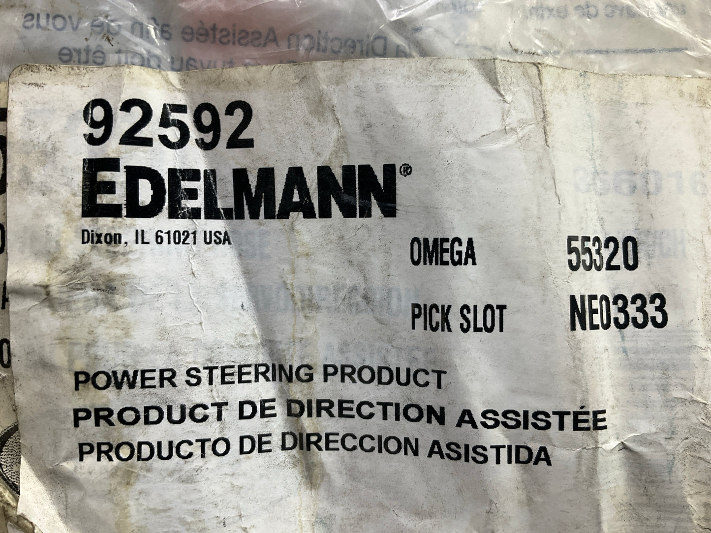 Edelmann 92592 Power Steering Hose For 2007-2010 Ford Mustang