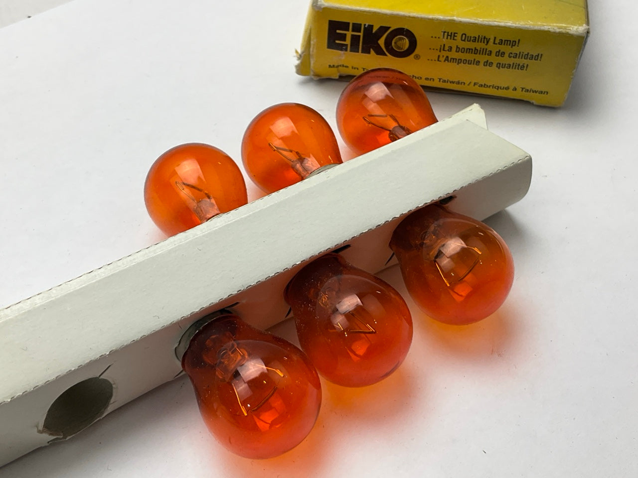(6) Eiko 1156NA Amber Turn Signal Light Bulbs
