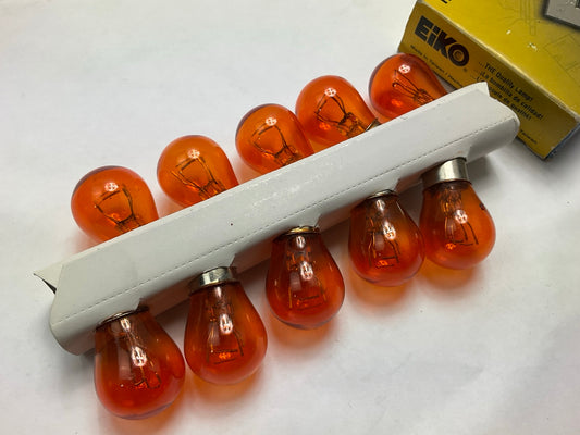 (10) Eiko 1157NA Turn Signal Light Bulbs, Amber