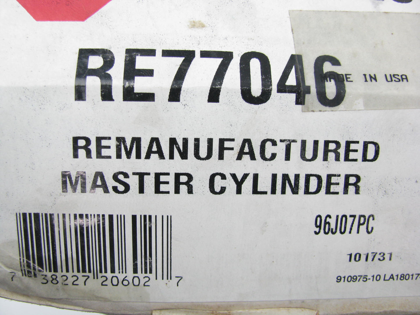 REMAN. EIS RE77046 Brake Master Cylinder 74-80 GM Chevy - VANS