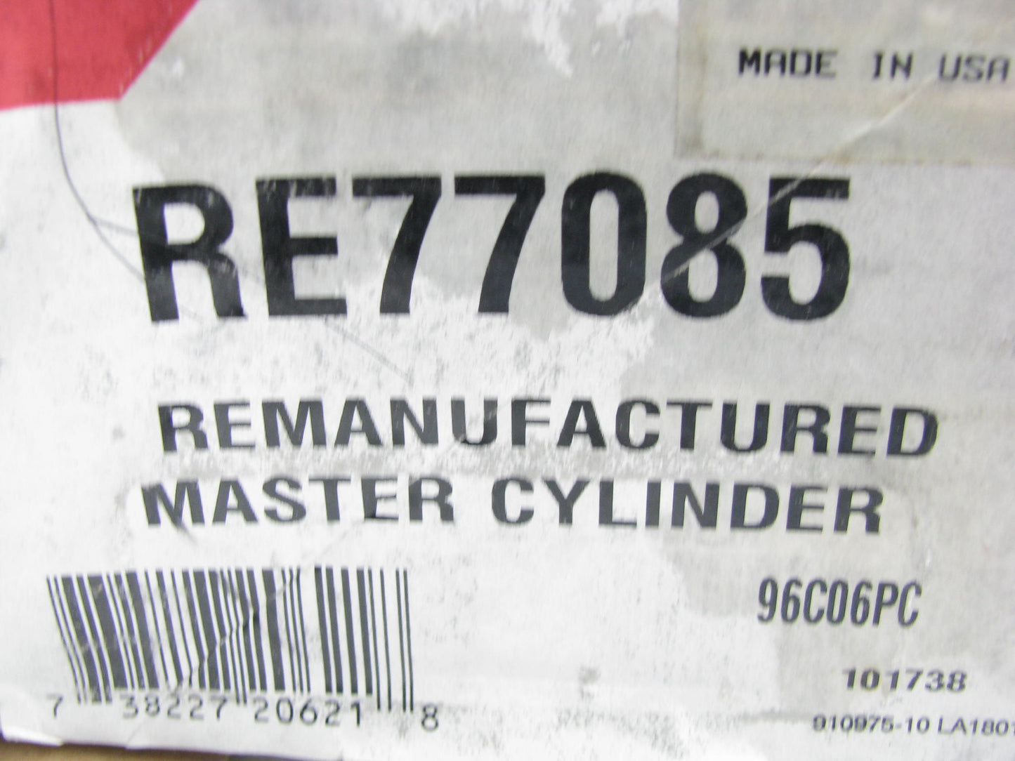 REMAN EIS RE77085 Brake Master Cylinder