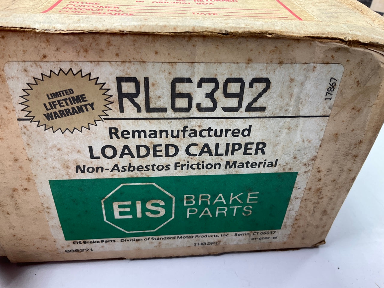 REMAN. EIS RL6392 Front Right Brake Caliper