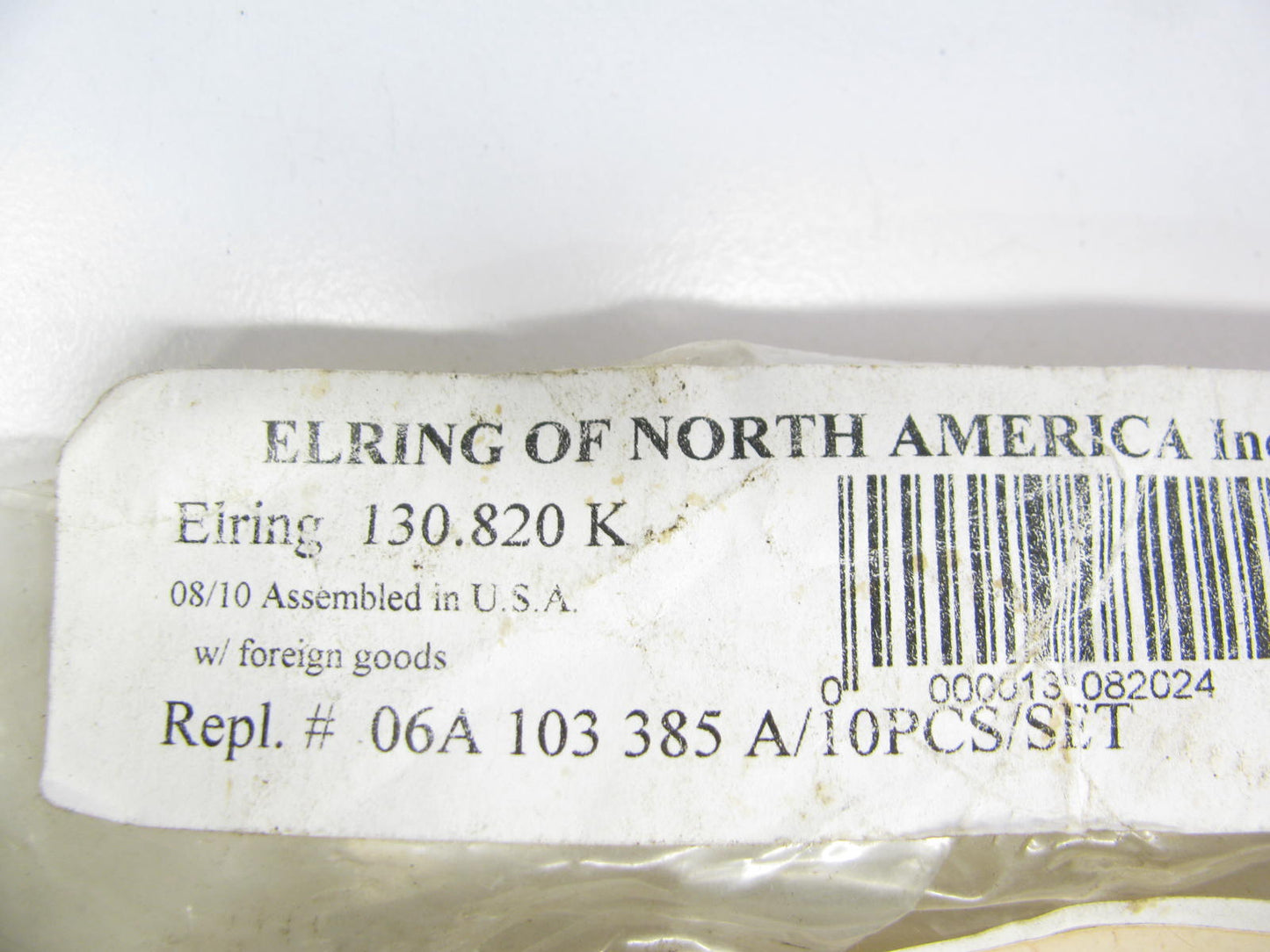 ELRING 130.820K Engine Cylinder Head Bolt Set / 130.830 / 06A103385A