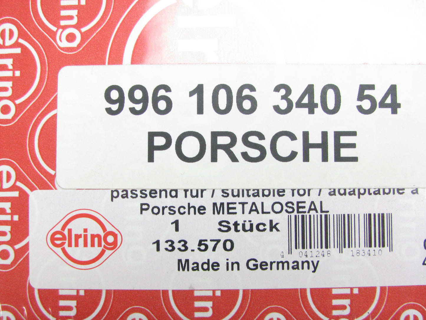 Elring 133.570 Water Pump Gasket For 2004-2008 Porsche 911 3.6L 3.8L H6