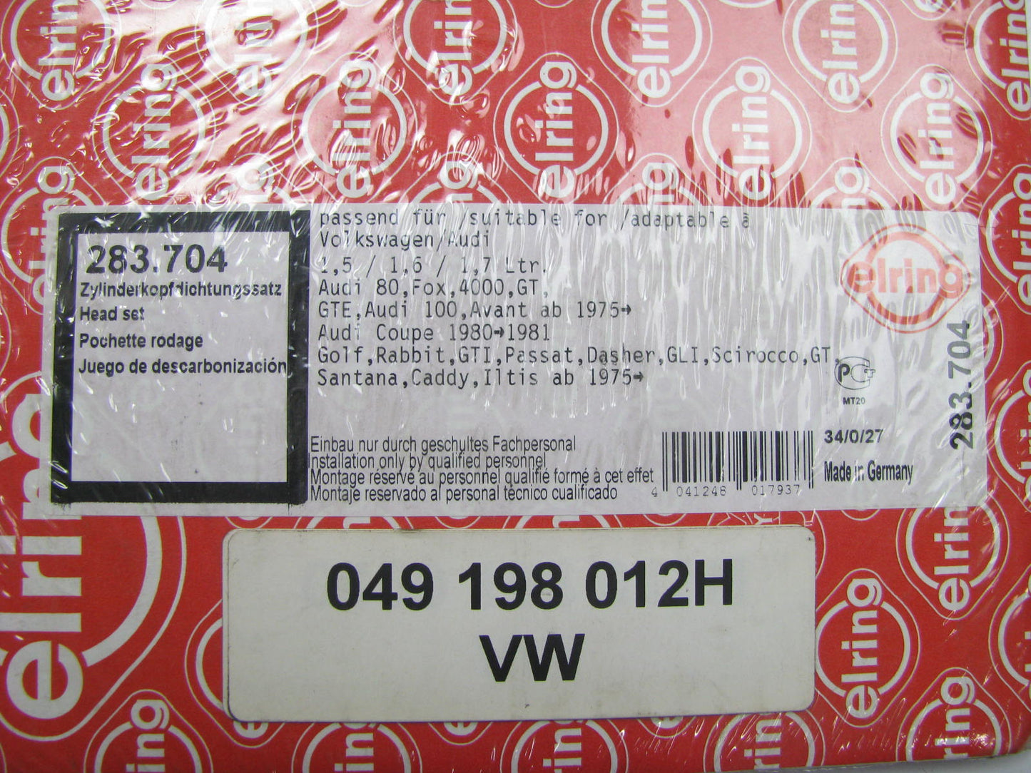 Elring 283-704 Cylinder Head Gasket Set