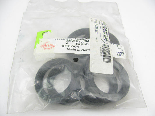 (6) Elring 612.001 Spark Plug Tube Seal For 2001-2008 BMW 3.2L-L6