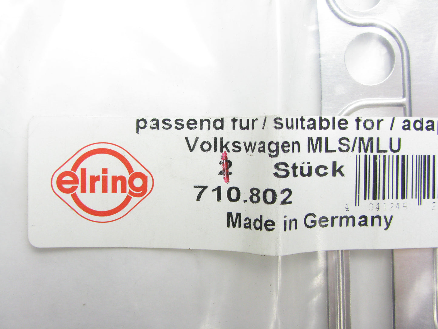 Elring 710.802 Exhaust Manifold Gasket 2005-2009 Audi A8 Quattro 6.0L W12 D3