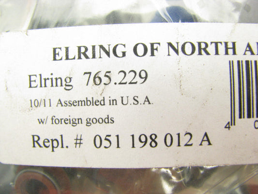 Elring 765-229 Cylinder Head Gasket Set 1990-1994 Volkswagen 1.8L 2.0L-L4