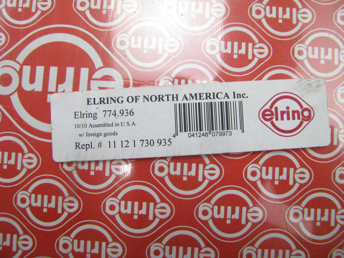 Elring 774936 Engine Valve Cover Gasket 1975-81 BMW 2.8L 3.0L 3.2L-L6 SOHC