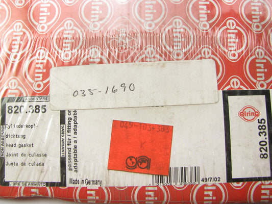 Elring 820-385 Engine Cylinder Head Gasket 1975-84 Volkswagen 1.5L 1.6L 1.7L-L4