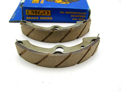 Emgo 92-27270 Front Brake Shoes For 1989-1991 Yamaha YFM350 ATV