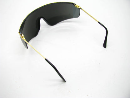 100 PCS - Encon 05218404 Gold Frame Silver Mirror Safety Eye Glasses