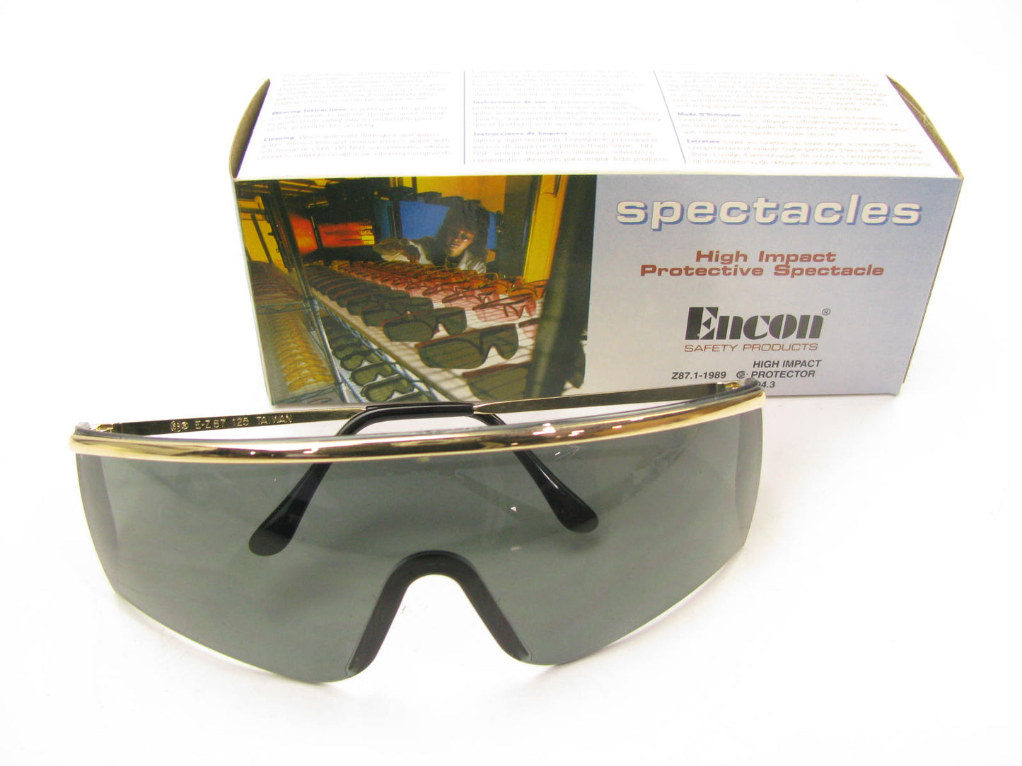 (x20) Veratti  Gold Encon High  Impact Safety Glasses Encon 05219204