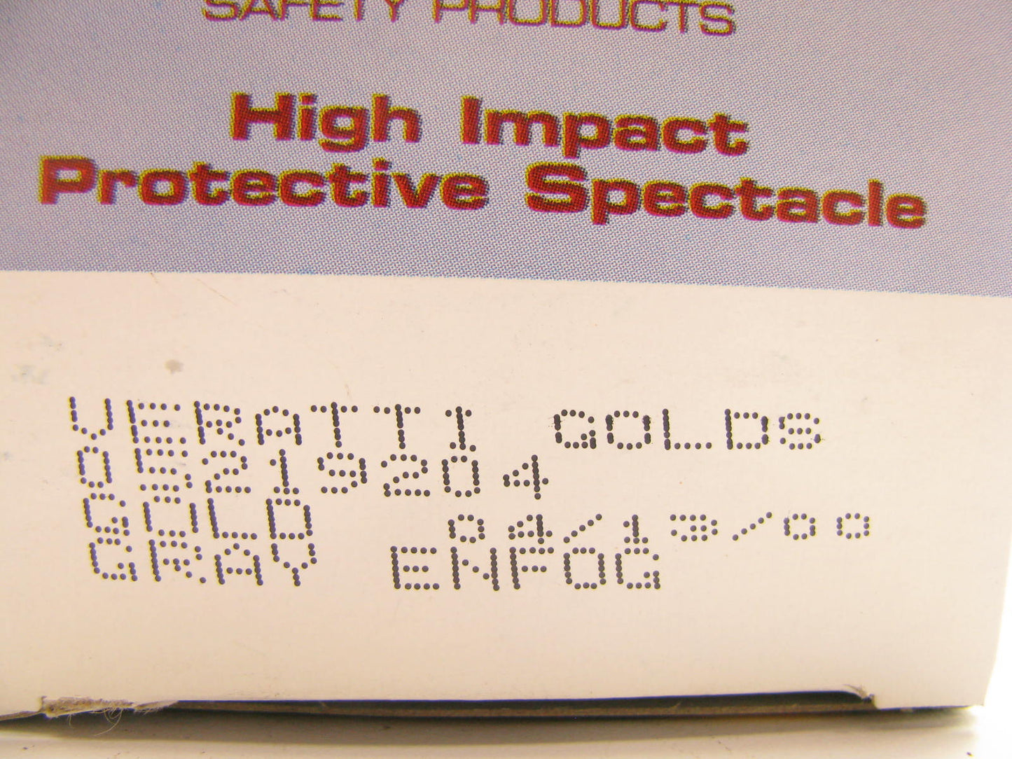 Encon 05219204 High Impact Protective Glasses (Safety Glasses) Tinted