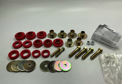 Energy Suspension 3.4142R Frame Body Mount Bushing Set - 1967-1981 Chevy Camaro