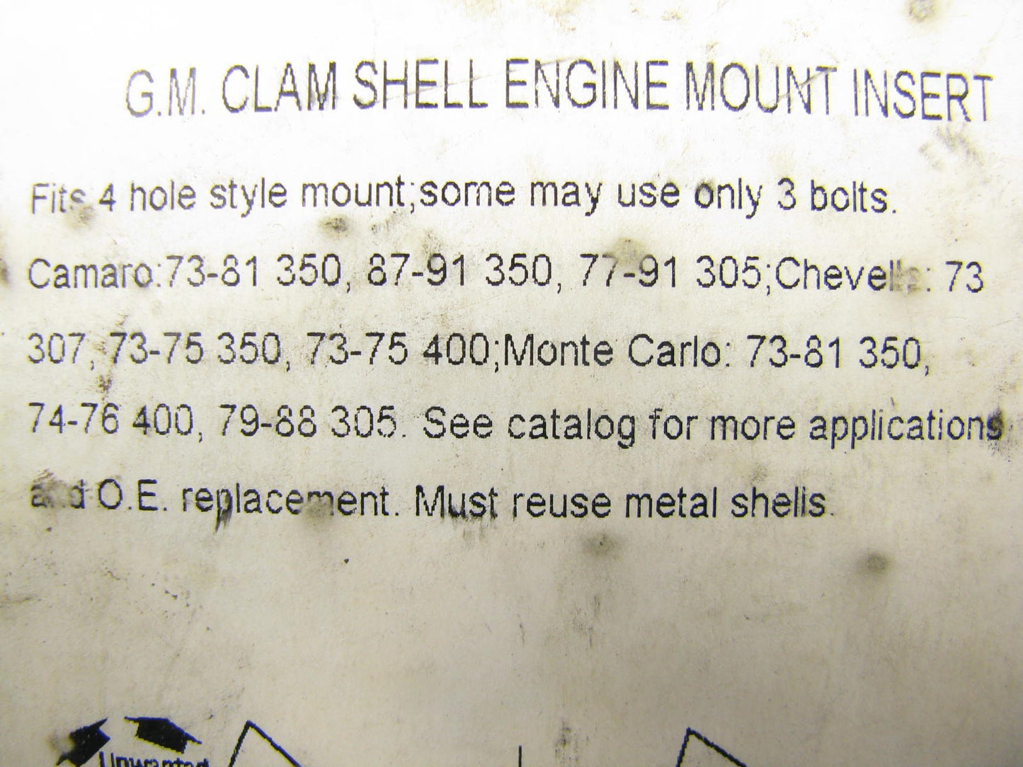 Energy Suspension 3.1116G Engine Motor Mount Small Block Chevrolet Chevy SBC