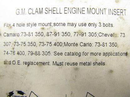 Energy Suspension 3.1116G Engine Motor Mount Small Block Chevrolet Chevy SBC