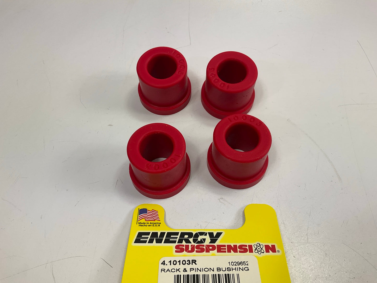 Energy Suspension 4.10103R Rack & Pinion Bushings, Red, 1984-2004 Ford Mustang