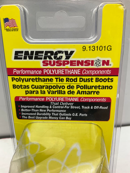 Energy Suspension 9.13101G Tie Rod Dust Boots Black, 1.36'' Base, .55'' Pin, PAIR