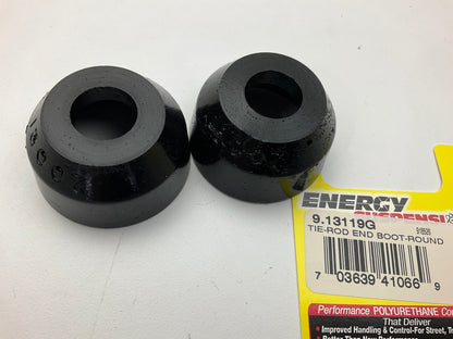 Energy Suspension 9.13119G Steering Tie Rod End Boot, Black - 2 PACK