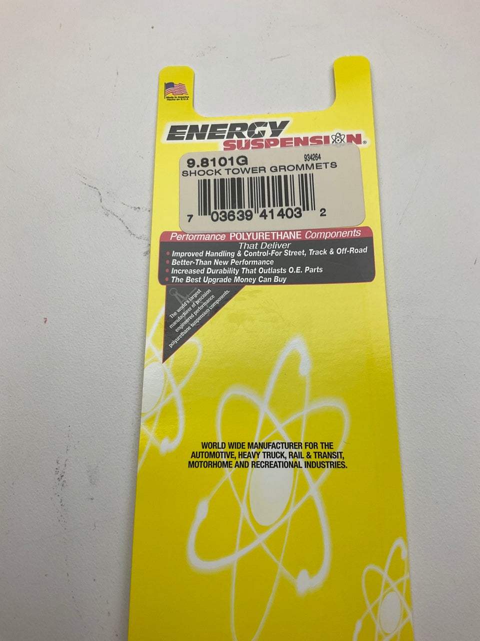 Energy Suspension 9.8101G Universal Shock Eye Bushings - 3/8'' ID X 1-1/4'' OD