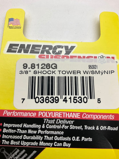Energy Suspension 9.8126G 3/8'' Shock Tower Bushings With Small Nipple