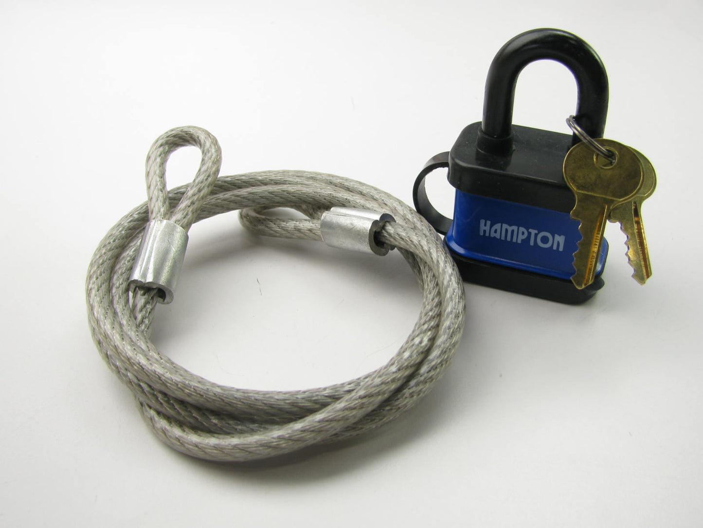 (5) HAMPTON General Purpose Locks With Chains (Bike Chain Lock) - LOT OF 5 PCS