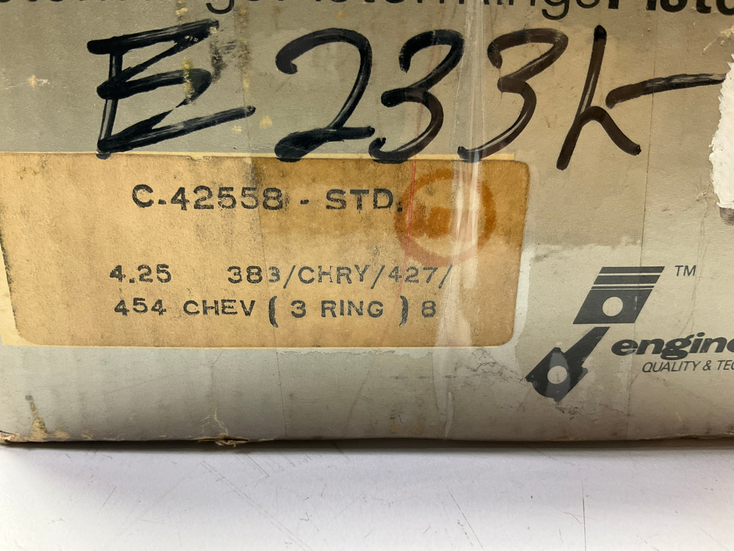 Enginetech 42558 Engine Piston Rings STD
