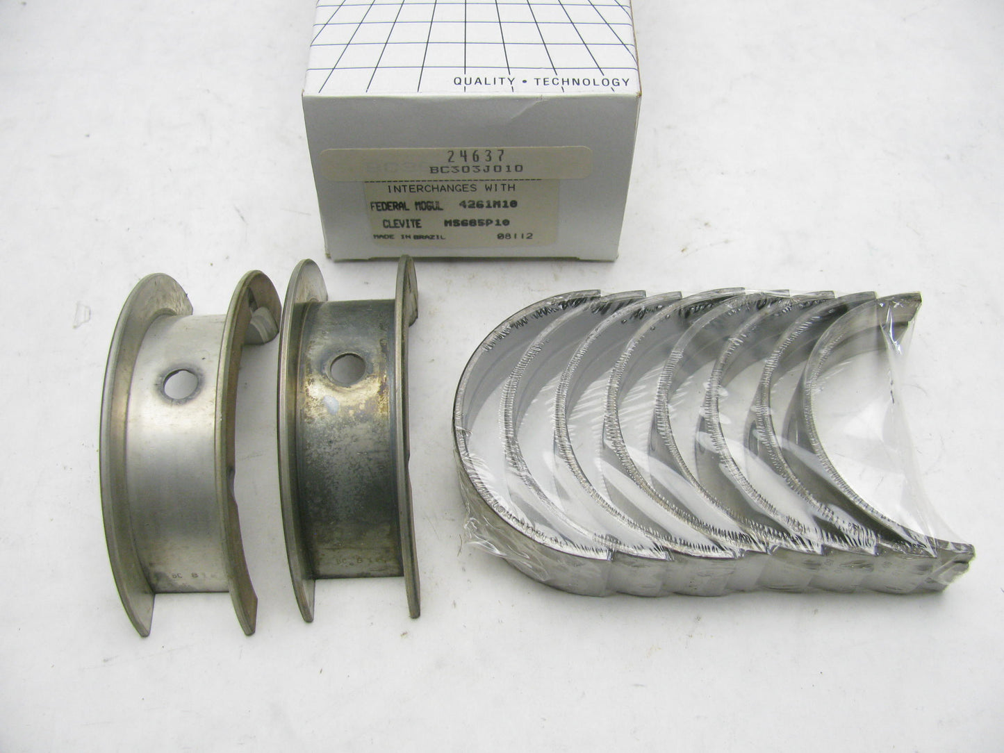 Enginetech BC303J010 Engine Main Bearings .010'' For 65-74 Ford 360 390 427 428